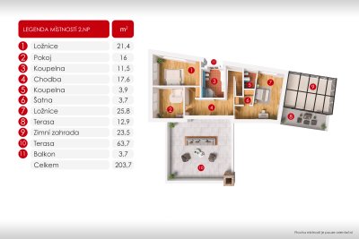 Architektonicky řešená rodinná vila 5+1 s vnitřním bazénem a zimní zahradou, Zlín